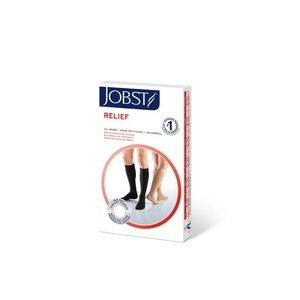 NWT JOBST Relief Knee High 20-30 mmHg Firm Compression Size L Black